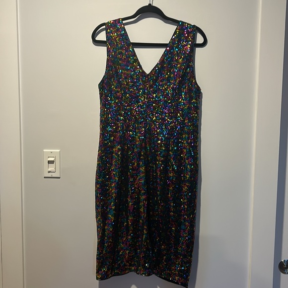 Multi colored sequin dress - Picture 3 of 3